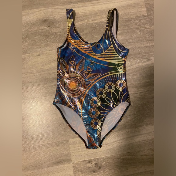 Electrothreads Gold Boho Bodysuit/Bathing Suit - Picture 4 of 4